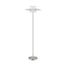 Eglo Canada - One Light Floor Lamp - Brenda - Satin Nickel- Union Lighting Luminaires Decor