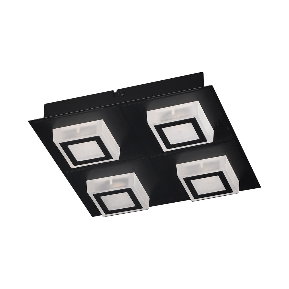 Eglo Canada - LED Ceiling Mount - Masiano 1 - Black- Union Lighting Luminaires Decor