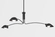 Troy Lighting Canada - Three Light Chandelier - Leo - Soft Black- Union Lighting Luminaires Decor