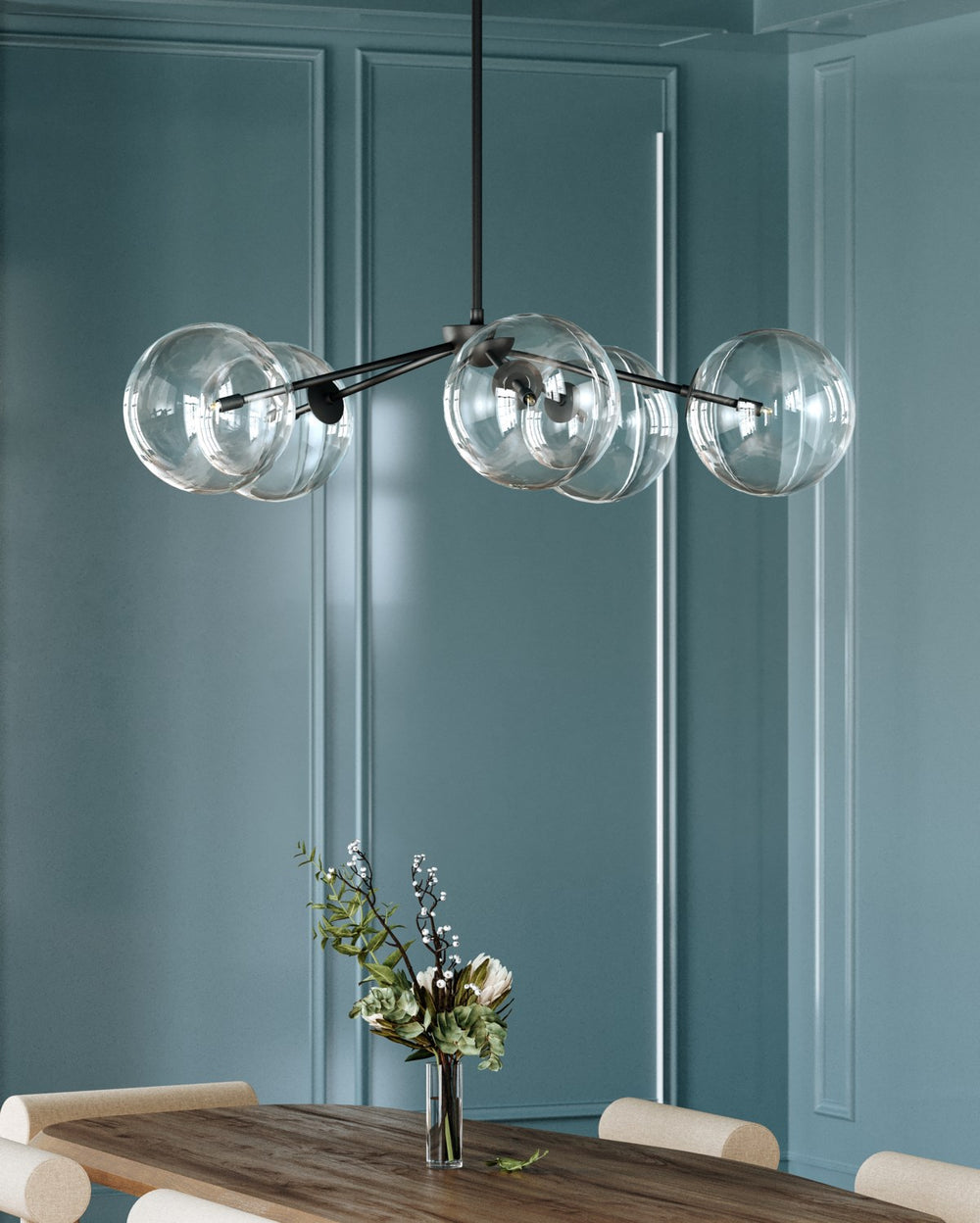 Troy Lighting Canada - Five Light Chandelier - Madrid - Soft Black- Union Lighting Luminaires Decor