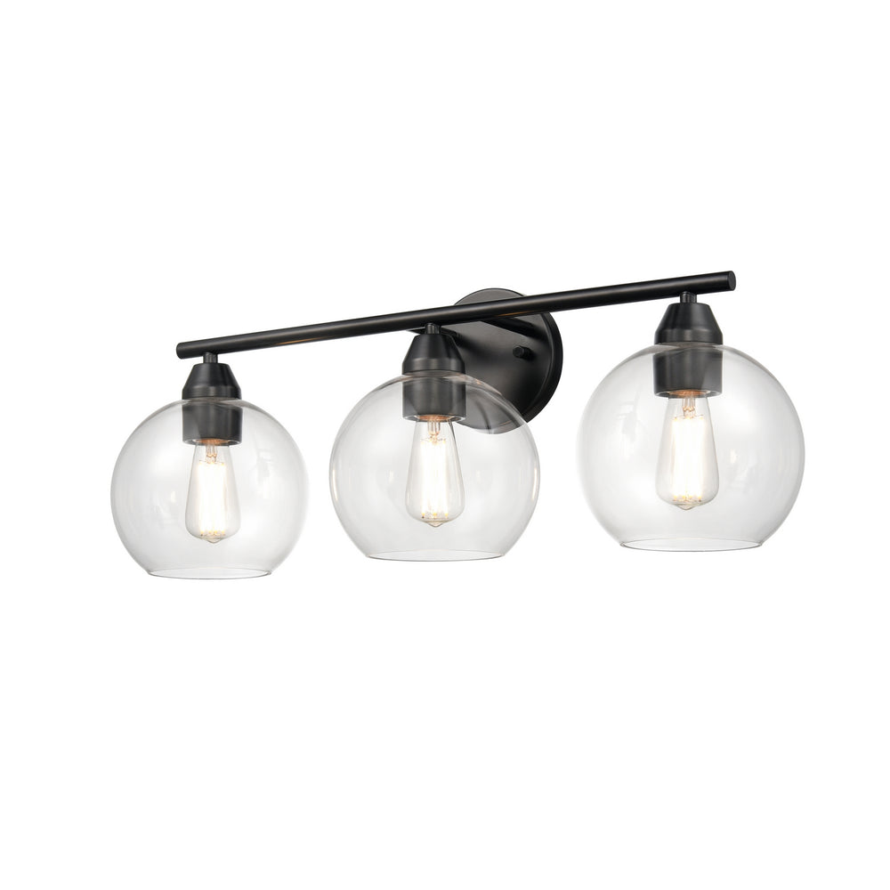 DVI Canada - Three Light Vanity - Andromeda - Graphite w/Clear Glass- Union Lighting Luminaires Decor