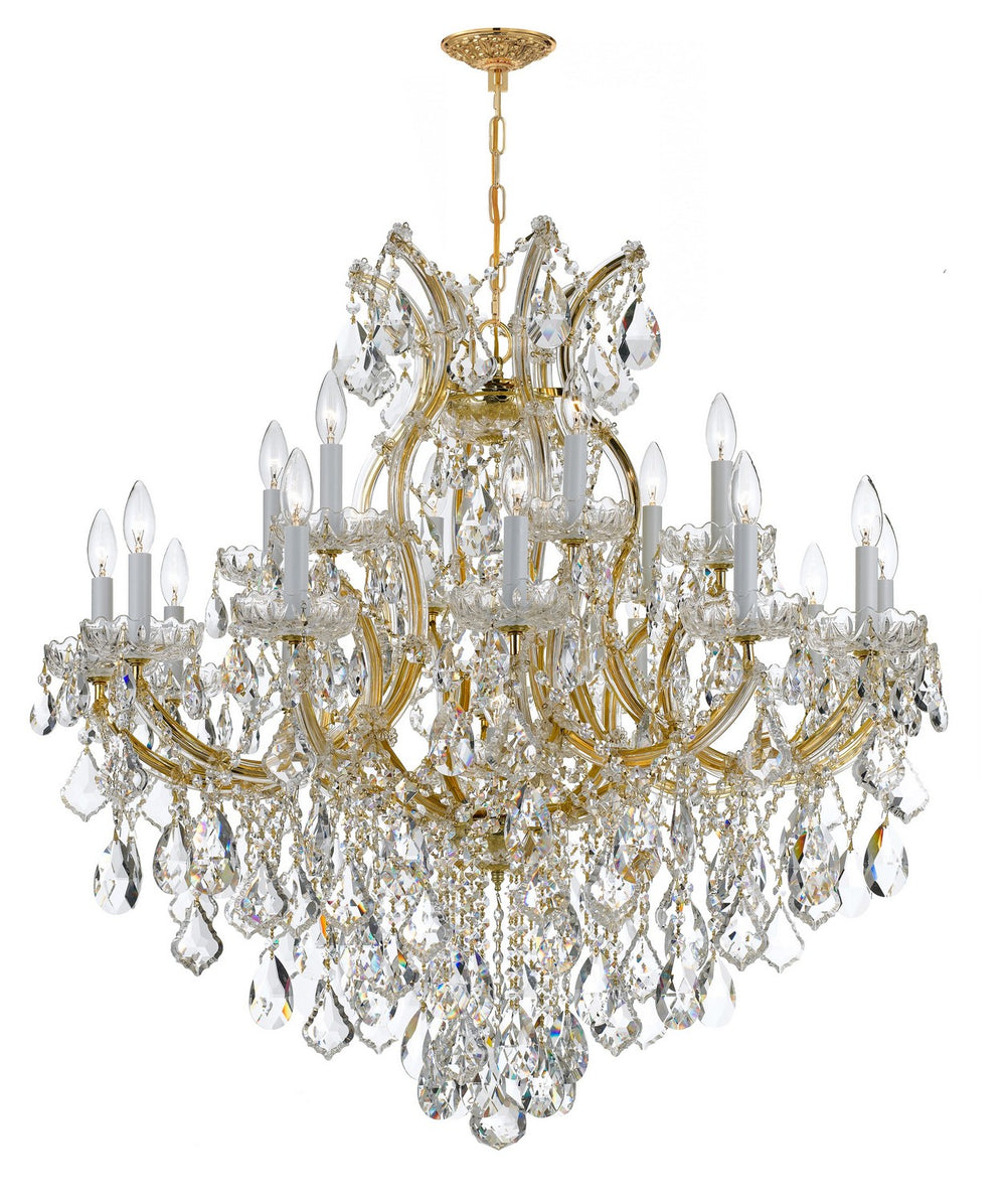 Crystorama - 19 Light Chandelier - Maria Theresa - Gold- Union Lighting Luminaires Decor
