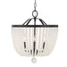 Crystorama - Four Light Chandelier - Rylee - Matte Black- Union Lighting Luminaires Decor