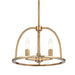 Crystorama - Three Light Chandelier - Abbott - Vibrant Gold- Union Lighting Luminaires Decor