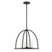 Crystorama - Four Light Chandelier - Abbott - Black- Union Lighting Luminaires Decor