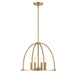 Crystorama - Four Light Chandelier - Abbott - Vibrant Gold- Union Lighting Luminaires Decor