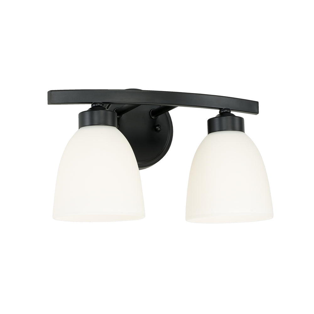 Capital Lighting - Two Light Vanity - Jameson - Matte Black- Union Lighting Luminaires Decor