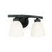 Capital Lighting - Two Light Vanity - Jameson - Matte Black- Union Lighting Luminaires Decor