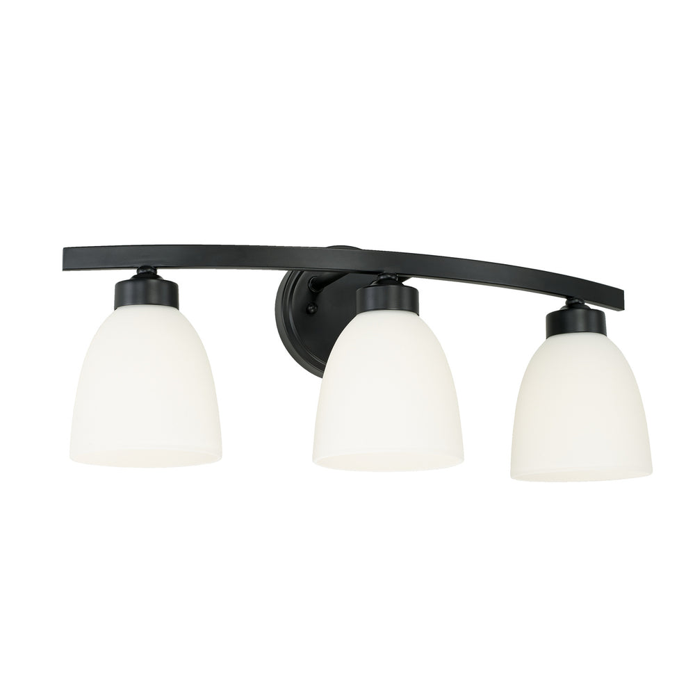Capital Lighting - Three Light Vanity - Jameson - Matte Black- Union Lighting Luminaires Decor