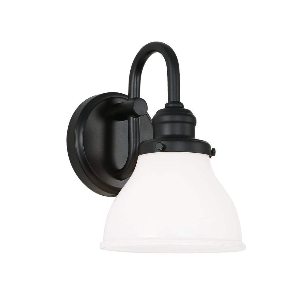 Capital Lighting - One Light Wall Sconce - Baxter - Matte Black- Union Lighting Luminaires Decor