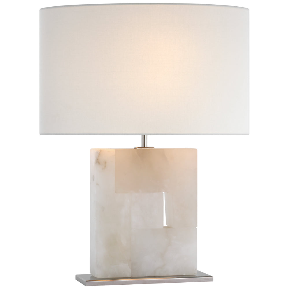 Visual Comfort Signature Canada - LED Table Lamp - Ashlar - Alabaster and Polished Nickel- Union Lighting Luminaires Decor