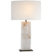 Visual Comfort Signature Canada - LED Table Lamp - Ashlar - Alabaster and Bronze- Union Lighting Luminaires Decor