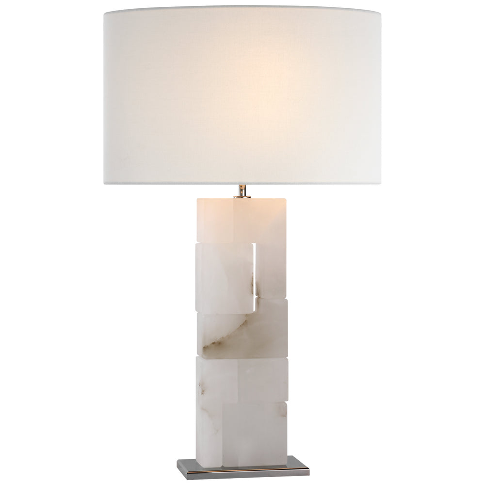 Visual Comfort Signature Canada - LED Table Lamp - Ashlar - Alabaster and Polished Nickel- Union Lighting Luminaires Decor