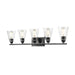 DVI Canada - Five Light Vanity - Louisbourg - Ebony w/Clear Glass- Union Lighting Luminaires Decor