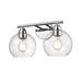 DVI Canada - Two Light Vanity - Andromeda - Chrome w/Clear Glass- Union Lighting Luminaires Decor