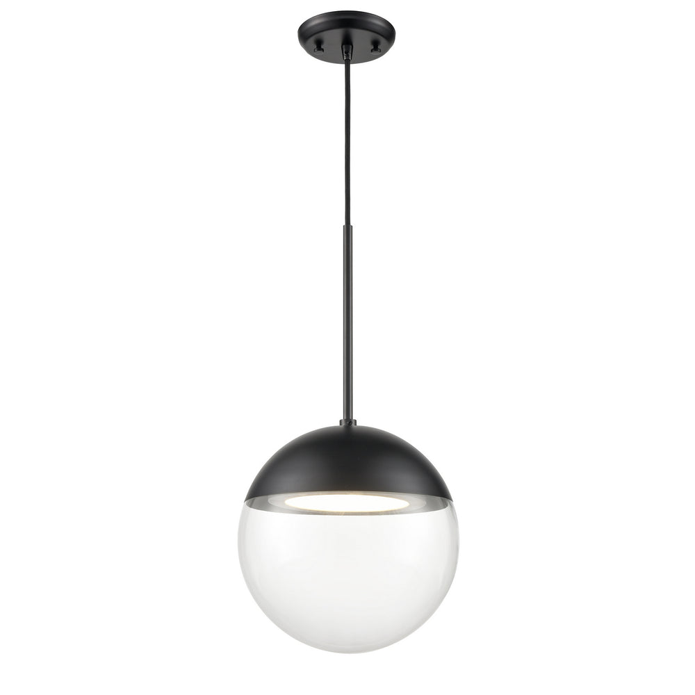 DVI Canada - LED Pendant - Hopewell Rocks Cct - Ebony w/Clear Glass- Union Lighting Luminaires Decor