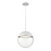 DVI Canada - LED Pendant - Hopewell Rocks Cct - Matte White w/Clear Glass- Union Lighting Luminaires Decor