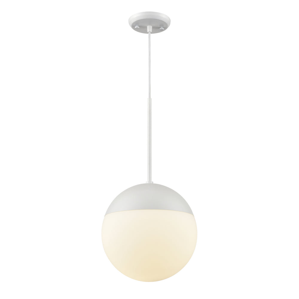 DVI Canada - LED Pendant - Hopewell Rocks Cct - Matte White w/Half Opal Glass- Union Lighting Luminaires Decor