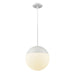 DVI Canada - LED Pendant - Hopewell Rocks Cct - Matte White w/Half Opal Glass- Union Lighting Luminaires Decor