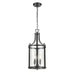 DVI Canada - Three Light Foyer Pendant - Niagara Special Edition - Ebony- Union Lighting Luminaires Decor