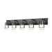 DVI Canada - Five Light Vanity - Lake Of The Woods - Graphite w/Clear Glass- Union Lighting Luminaires Decor