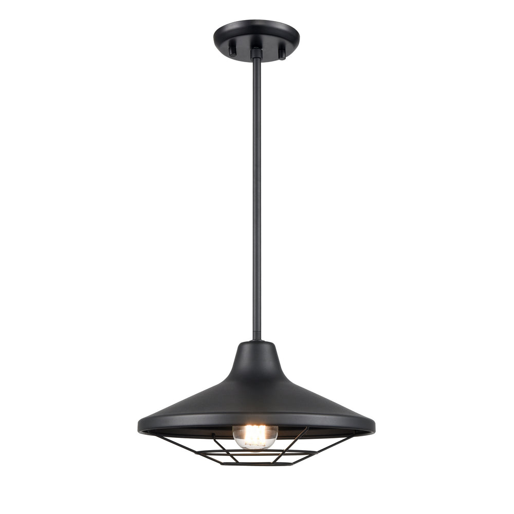 DVI Canada - One Light Outdoor Pendant - Somerset Outdoor - Black- Union Lighting Luminaires Decor