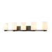 DVI Canada - Five Light Vanity - Manitou - Ebony w/Half Opal Glass- Union Lighting Luminaires Decor