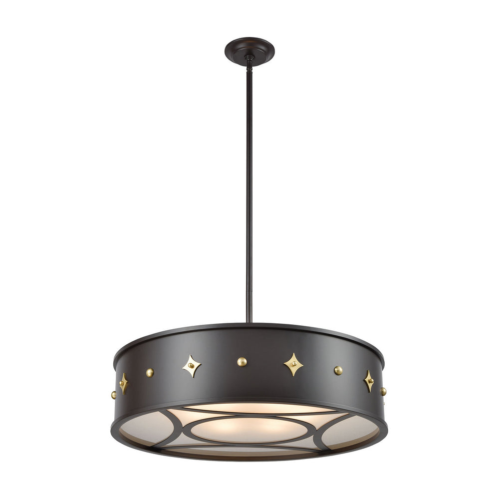 ELK Home - Six Light Chandelier - Roman - Oil Rubbed Bronze- Union Lighting Luminaires Decor