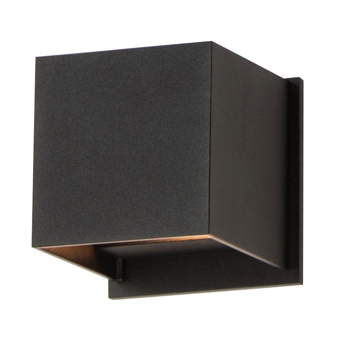 ET2 - LED Outdoor Wall Sconce - Alumilux Cube - Black- Union Lighting Luminaires Decor