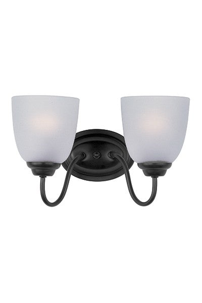 Maxim - Two Light Bath Vanity - Stefan - Black- Union Lighting Luminaires Decor