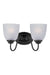 Maxim - Two Light Bath Vanity - Stefan - Black- Union Lighting Luminaires Decor