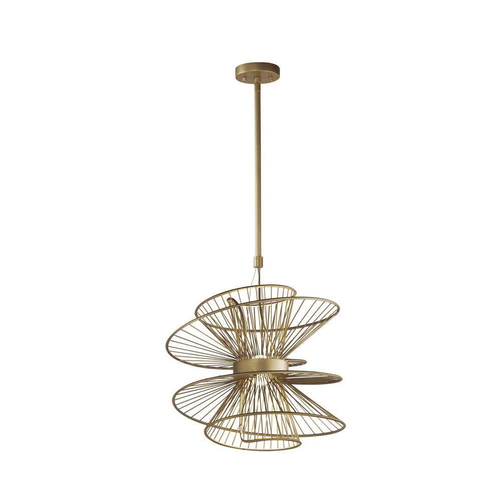 Maxim - LED Pendant - Zeta - Natural Aged Brass- Union Lighting Luminaires Decor