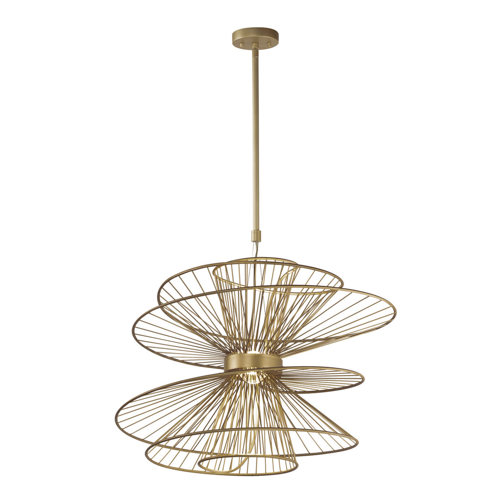 Maxim - LED Pendant - Zeta - Natural Aged Brass- Union Lighting Luminaires Decor