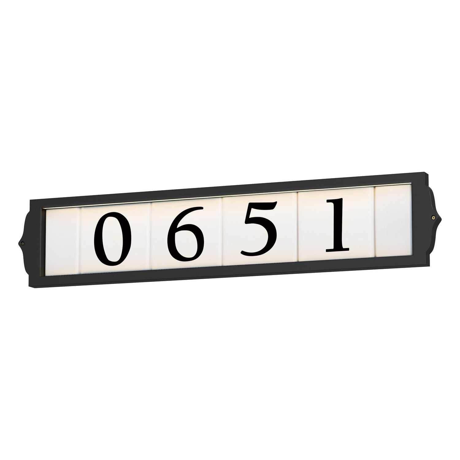 Maxim - LED Address Frame - Address - Black- Union Lighting Luminaires Decor