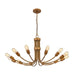 ELK Home - 12 Light Chandelier - Conway - Painted Aged Brass- Union Lighting Luminaires Decor