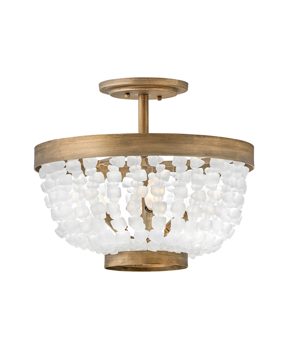 Fredrick Ramond Canada - LED Semi-Flush Mount - Dune - Burnished Gold- Union Lighting Luminaires Decor