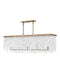 Fredrick Ramond Canada - LED Linear Chandelier - Dune - Burnished Gold- Union Lighting Luminaires Decor