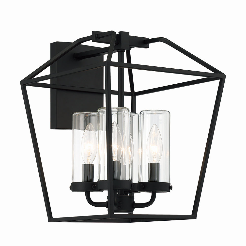 Eurofase Canada - Four Light Outdoor Wall Sconce - Bastille - Satin Black- Union Lighting Luminaires Decor