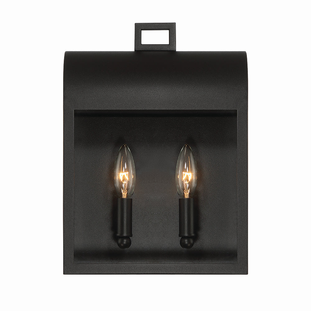 Eurofase Canada - Two Light Outdoor Wall Sconce - Sawyer - Satin Black- Union Lighting Luminaires Decor