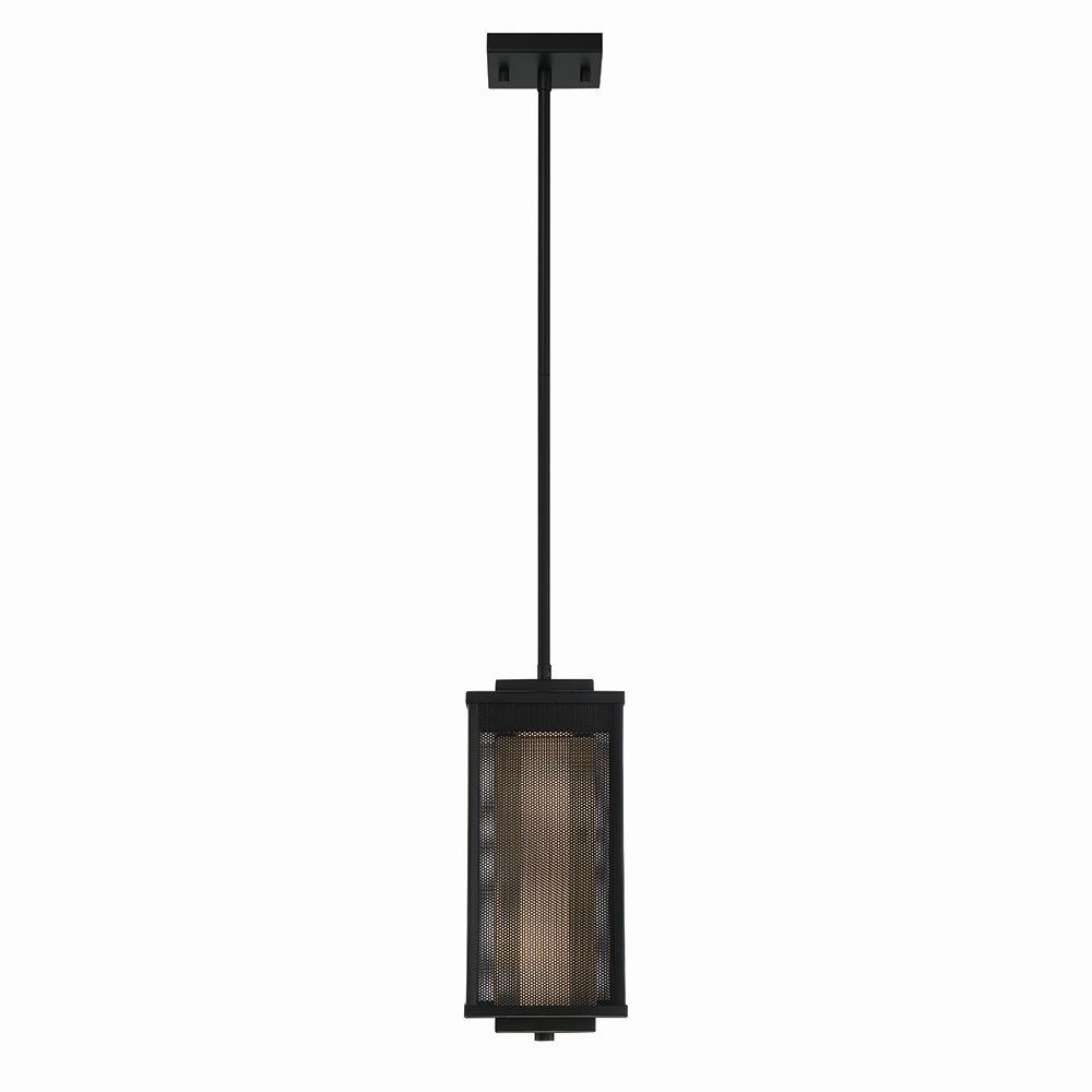 Eurofase Canada - LED Outdoor Pendant - Brama - Black/Gold- Union Lighting Luminaires Decor