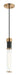Matteo Canada - One Light Pendant - Tubo - Matte Black + Aged Gold Brass- Union Lighting Luminaires Decor