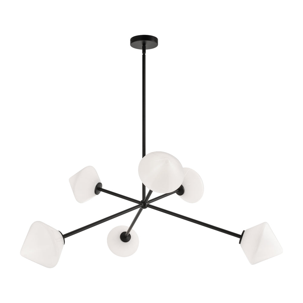 Matteo Canada - Six Light Chandelier - Novo - Black- Union Lighting Luminaires Decor