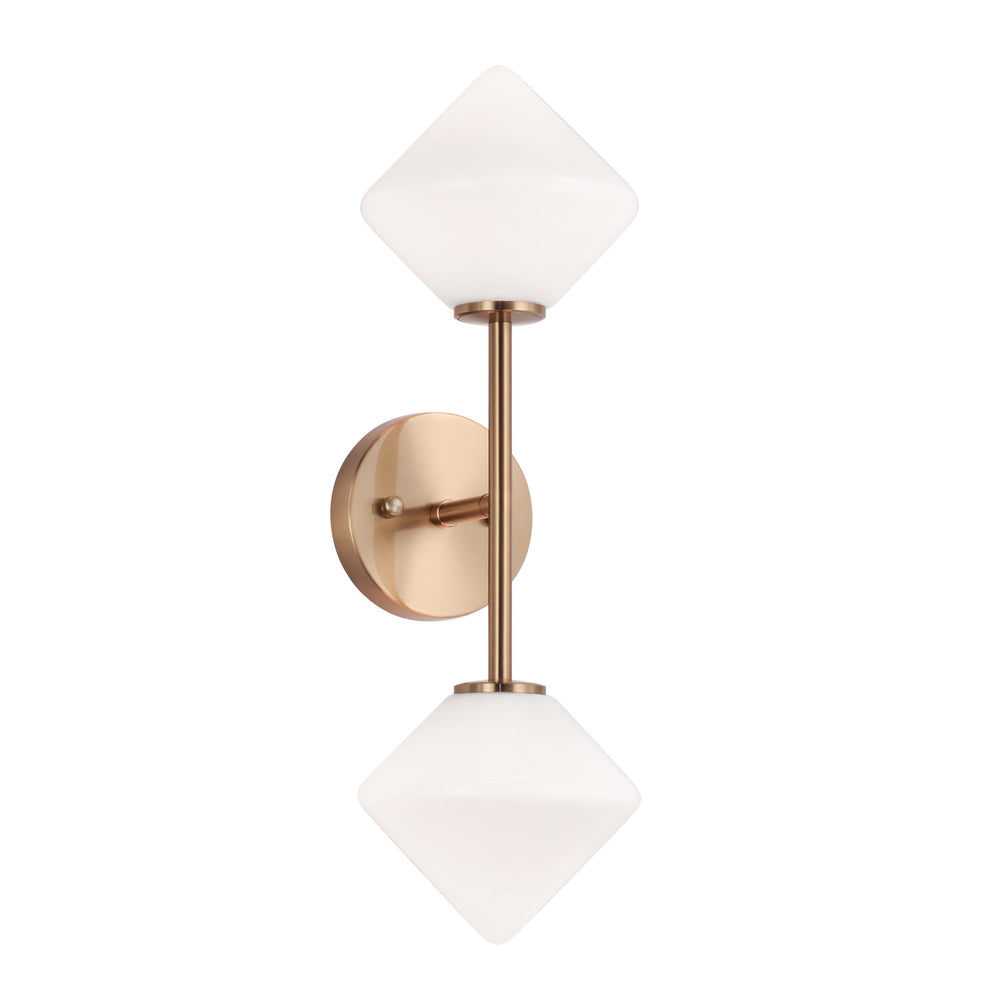 Matteo Canada - Two Light Wall Sconce - Novo - Aged Gold Brass- Union Lighting Luminaires Decor