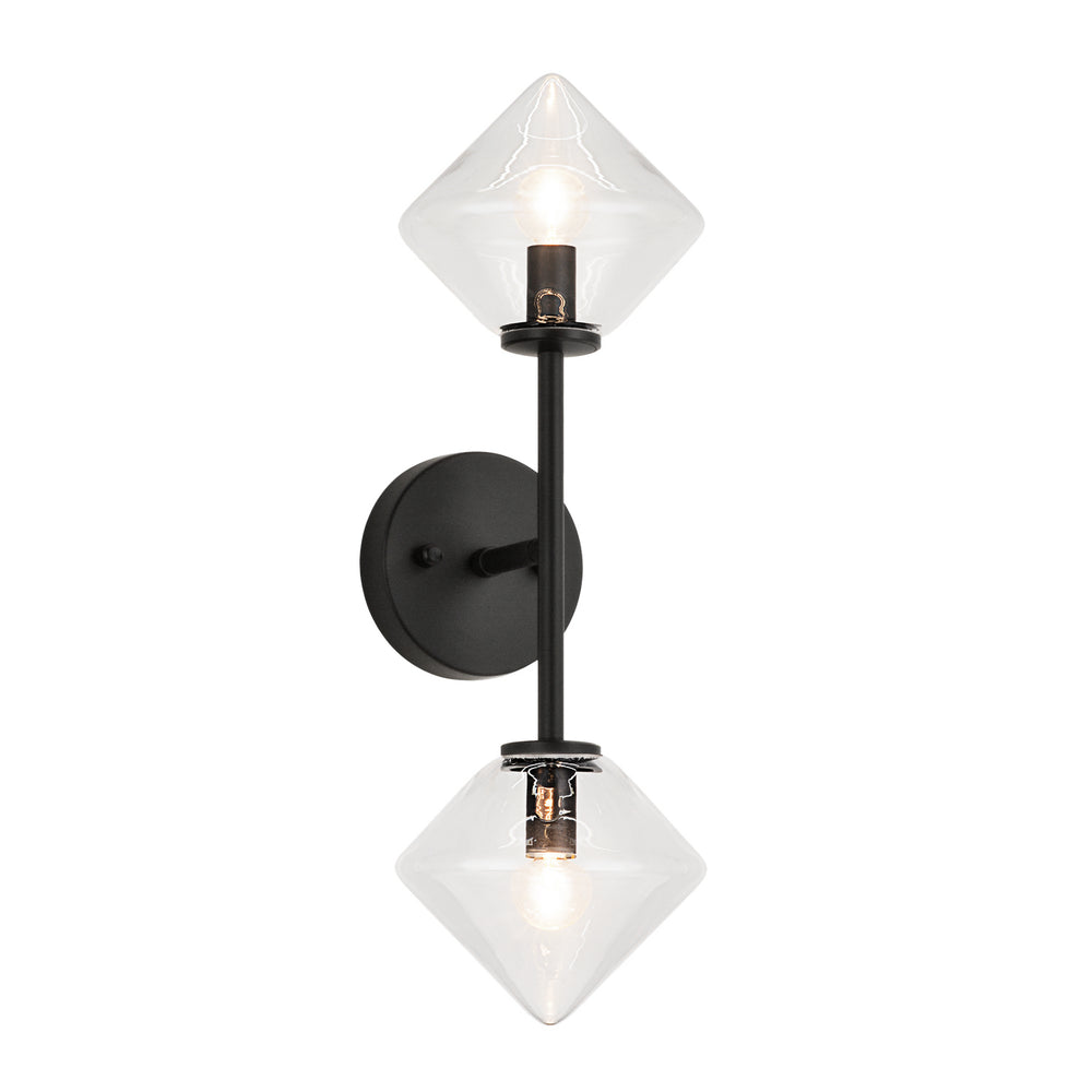Matteo Canada - Two Light Wall Sconce - Novo - Black- Union Lighting Luminaires Decor