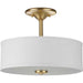 Progress Canada - Two Light Semi-Flush Mount - Inspire - Satin Brass- Union Lighting Luminaires Decor