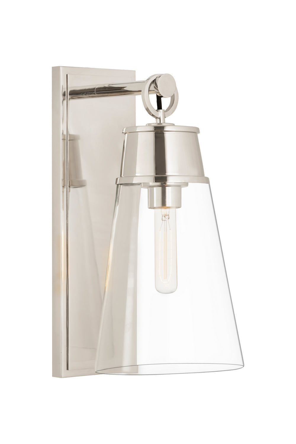 Z-Lite Canada - One Light Wall Sconce - Wentworth - Polished Nickel- Union Lighting Luminaires Decor