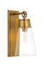 Z-Lite Canada - One Light Wall Sconce - Wentworth - Rubbed Brass- Union Lighting Luminaires Decor
