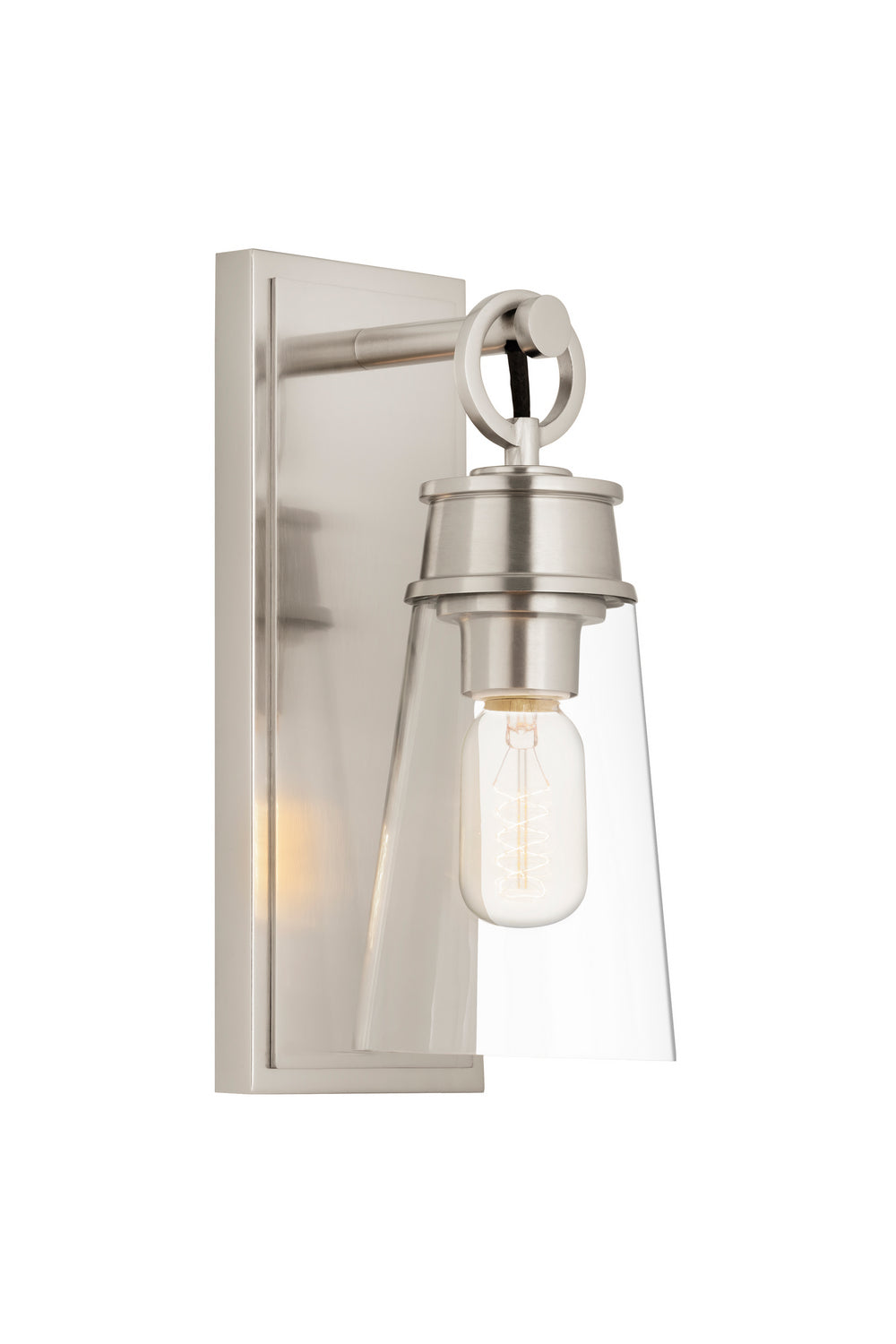Z-Lite Canada - One Light Wall Sconce - Wentworth - Brushed Nickel- Union Lighting Luminaires Decor