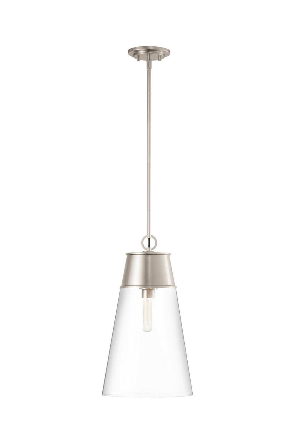 Z-Lite Canada - One Light Pendant - Wentworth - Brushed Nickel- Union Lighting Luminaires Decor