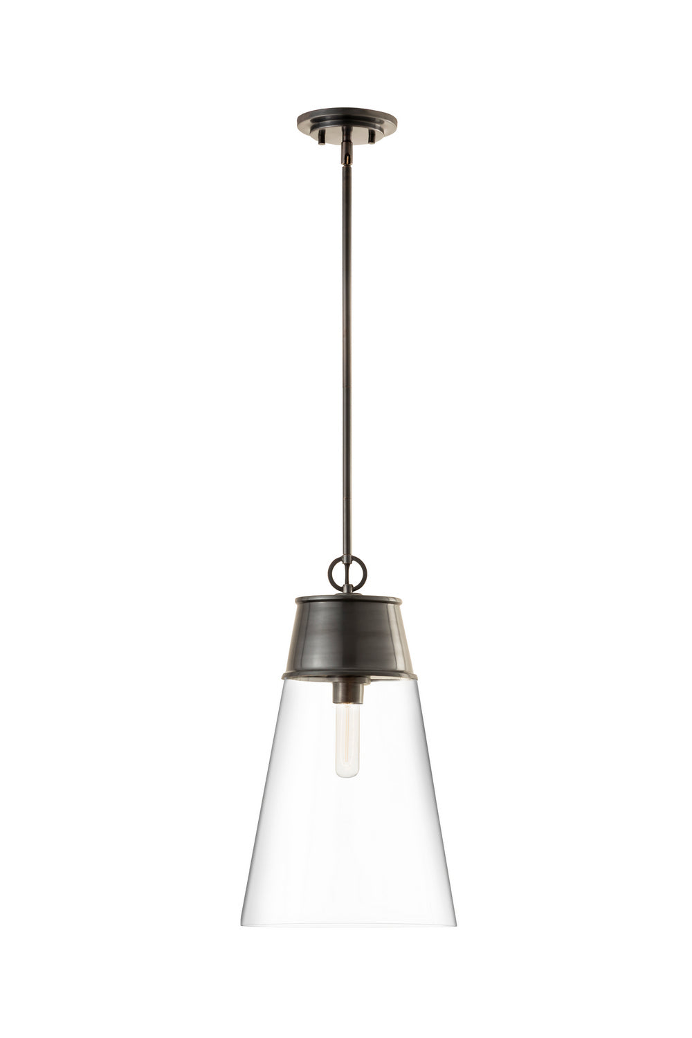 Z-Lite Canada - One Light Pendant - Wentworth - Plated Bronze- Union Lighting Luminaires Decor